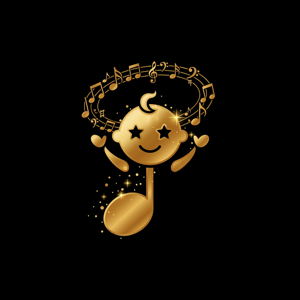 Kinderlied – goldene Kinder-Ikone